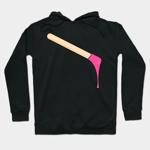 Hot Wax Dripping Off Waxing Stick Hoodie by THP Creative